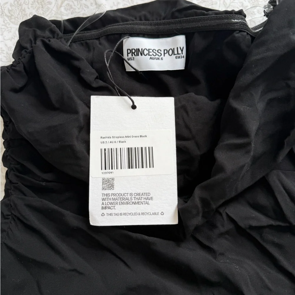 NWT! Princess Polly Black Strapless Dress - Picture 2 of 4